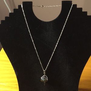 Ballerina Cage Necklace W/Real Pearl (Brand New)